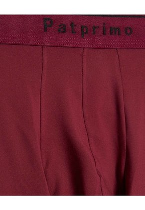 Bóxer Ajustado Unicolor Para Hombre X1 Para Hombre Vino Patprimo