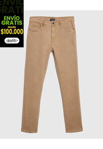 Jean Para Hombre Slim Color Café Claro Marca Patprimo #44160346 Patprimo