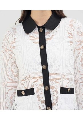 Chaqueta Para Mujer Desestructurada Color Blanco Marca Patprimo #30080544