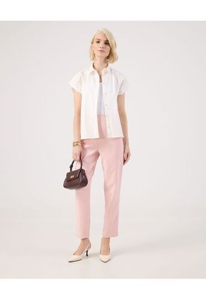 Camisa Para Mujer Manga Corta Color Blanco Marca Patprimo #30010719