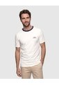 Camiseta Manga Corta Estampada Para Hombre  Para Hombre Blanco Patprimo de Patprimo