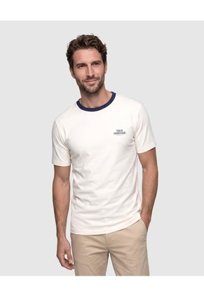 Camiseta Manga Corta Estampada Para Hombre Para Hombre Blanco Patprimo