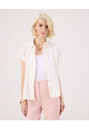 Camisa Para Mujer Manga Corta Color Blanco Marca Patprimo #30010719