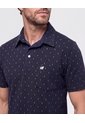 Polo Con Microestampado   Para Hombre Azul Patprimo de Patprimo