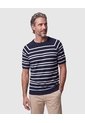 Camiseta Tejida Manga Corta Para Hombre  Para Hombre Azul Patprimo de Patprimo