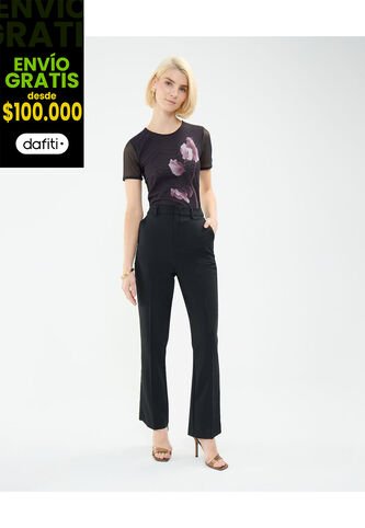 Pantalón Para Mujer  Color Negro Marca Patprimo #30071935 Patprimo