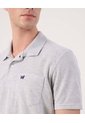 Polo Unicolor Con Bolsillo   Para Hombre Gris Patprimo de Patprimo