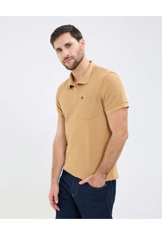 Polo Para Hombre Cuello Tejido Con Bolsillo Color Beige Marca Patprimo #44112714 Patprimo