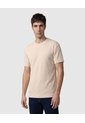 Camiseta Texturizada Manga Corta Para Hombre  Para Hombre Beige Patprimo de Patprimo