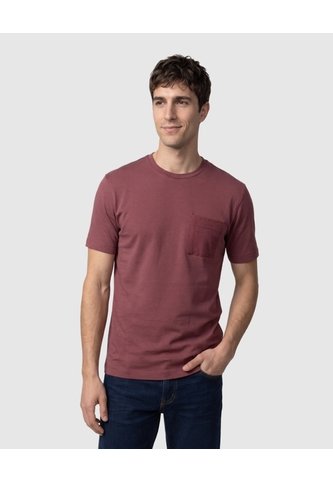 Camiseta Básica Con Bolsillo Para Hombre  Para Hombre Vino Patprimo Patprimo