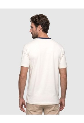 Camiseta Manga Corta Estampada Para Hombre Para Hombre Blanco Patprimo