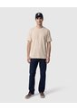Camiseta Texturizada Manga Corta Para Hombre  Para Hombre Beige Patprimo de Patprimo