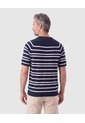 Camiseta Tejida Manga Corta Para Hombre  Para Hombre Azul Patprimo de Patprimo