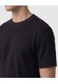 Camiseta Texturizada Manga Corta Para Hombre  Para Hombre Negro Patprimo de Patprimo