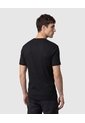 Camiseta Texturizada Manga Corta Para Hombre  Para Hombre Negro Patprimo de Patprimo