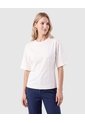 Camiseta Manga Corta Con Lazo Espalda Mujer  Para Mujer Blanco Patprimo de Patprimo
