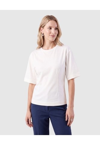 Camiseta Manga Corta Con Lazo Espalda Mujer  Para Mujer Blanco Patprimo Patprimo