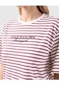 Camiseta Estampada De Manga Corta Para Mujer  Para Mujer Crema Patprimo de Patprimo