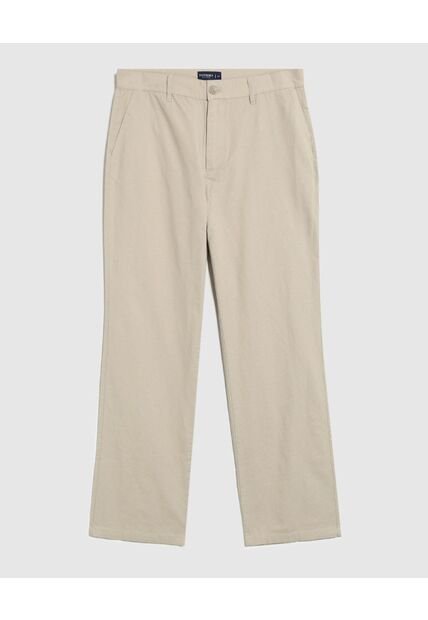 Pantalón Chino De Corte Recto   Para Hombre Beige Patprimo