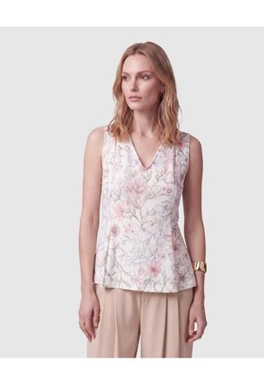 Camiseta Sin Mangas Con Escote V Para Muje Para Mujer Rosa Patprimo