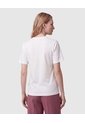 Camiseta Estampada De Manga Corta Para Mujer  Para Mujer Blanco Patprimo de Patprimo