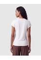 Camiseta Estampada Manga Corta Para Mujer  Para Mujer Blanco Patprimo de Patprimo