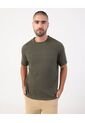 Camiseta Texturizada De Cuello Redondo   Para Hombre Verde Patprimo de Patprimo