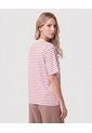 Camiseta Estampada De Manga Corta Para Mujer  Para Mujer Crema Patprimo de Patprimo