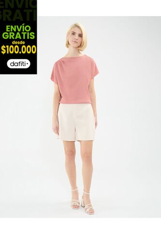 Bermuda Para Mujer  Color Beige Marca Patprimo #30100366 Patprimo