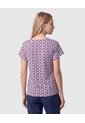 Camiseta Estampada Manga Corta Para Mujer  Para Mujer Blanco Patprimo de Patprimo