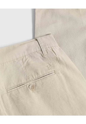 Pantalón Chino De Corte Recto Para Hombre Beige Patprimo