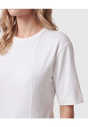 Camiseta Manga Corta Con Lazo Espalda Mujer  Para Mujer Blanco Patprimo
