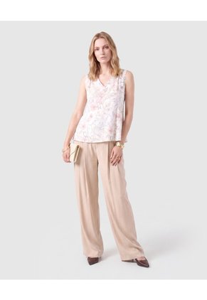 Camiseta Sin Mangas Con Escote V Para Muje Para Mujer Rosa Patprimo