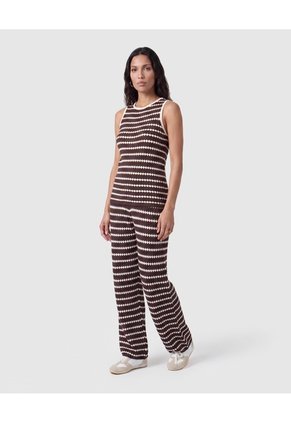 Camiseta Sin Mangas De Punto Para Mujer Para Mujer Café Patprimo