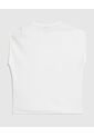 Camiseta Texturizada Con Hombro Caído   Para Mujer Blanco Patprimo de Patprimo