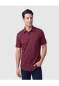 Camisa Manga Corta Unicolor Para Hombre  Para Hombre Vino Patprimo de Patprimo