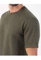 Camiseta Texturizada De Cuello Redondo   Para Hombre Verde Patprimo de Patprimo