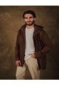 Chaqueta Unicolor Con Capucha Para Hombre  Para Hombre Café Patprimo de Patprimo