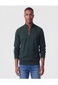 Saco Tejido De Cuello Alto Con Cierre Para Hombre  Para Hombre Verde Patprimo de Patprimo