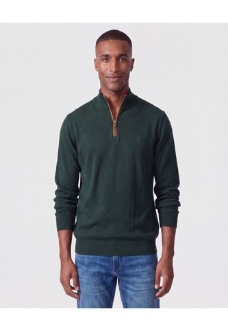 Saco Tejido De Cuello Alto Con Cierre Para Hombre  Para Hombre Verde Patprimo Patprimo