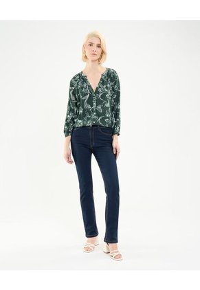 Blusa Para Mujer Manga 3/4 Color Verde Oscuro Marca Patprimo #30123390