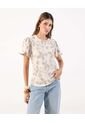 Blusa  Para Mujer Manga Corta Color Beige Marca Patprimo #30123672 de Patprimo