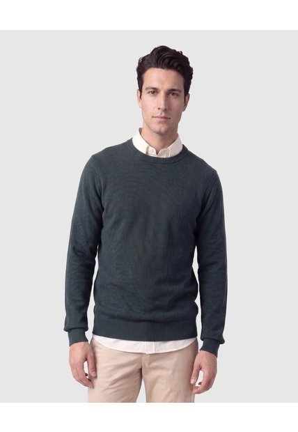 Saco Tejido De Cuello Redondo Para Hombre  Para Hombre Verde Patprimo