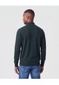Saco Tejido De Cuello Alto Con Cierre Para Hombre  Para Hombre Verde Patprimo de Patprimo