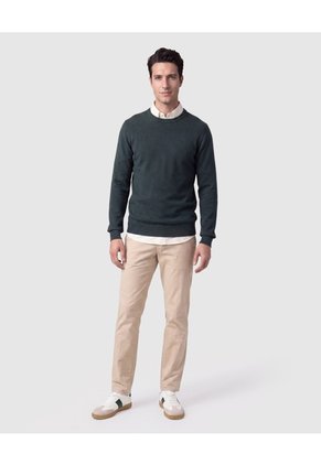 Saco Tejido De Cuello Redondo Para Hombre  Para Hombre Verde Patprimo