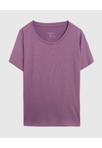 Camiseta Unicolor Deportiva   Para Mujer Morado Patprimo Patprimo