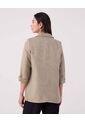 Blazer A Cuadros   Para Mujer Café Patprimo de Patprimo