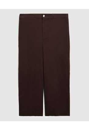 Pantalón Sastrero Para Mujer Curvy Para Mujer Café Patprimo