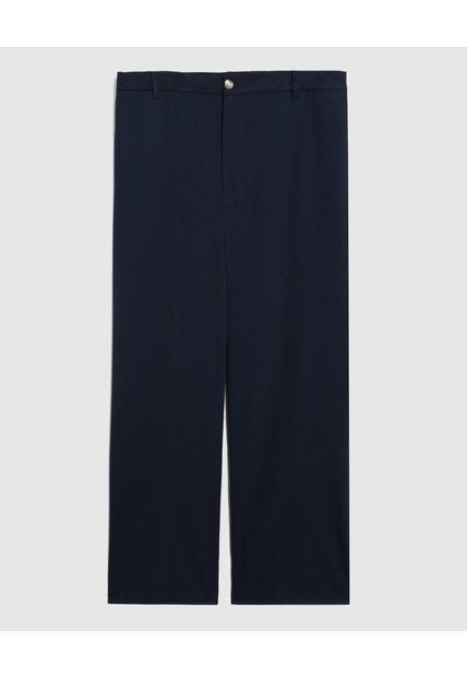 Pantalón Clásico Recto Para Mujer Curvy  Para Mujer Azul Patprimo