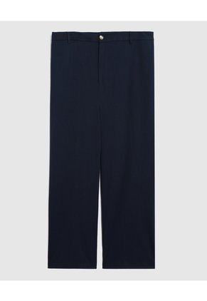 Pantalón Clásico Recto Para Mujer Curvy Para Mujer Azul Patprimo